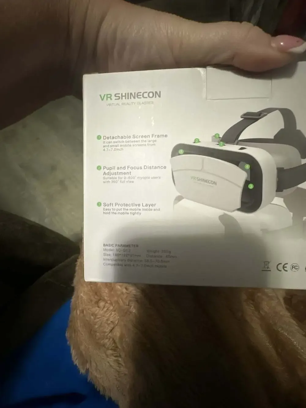 VR Shinecon SC-G12 Smartphone Virtual Reality Glasses Headset